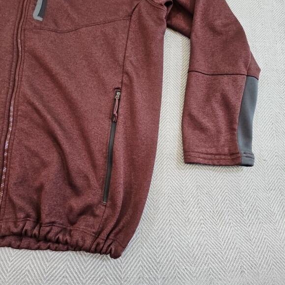 The North Face Men's Full Zip Fleece Performance Jacket Size XL/TG Brown - Picture 2 of 14
